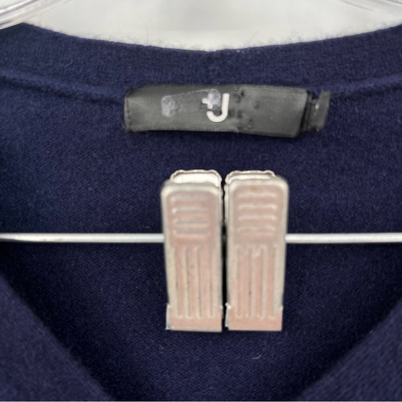 J+ uniqlo x Jil Sander navy V-Neck cashmere Sweater L - Picture 2 of 5